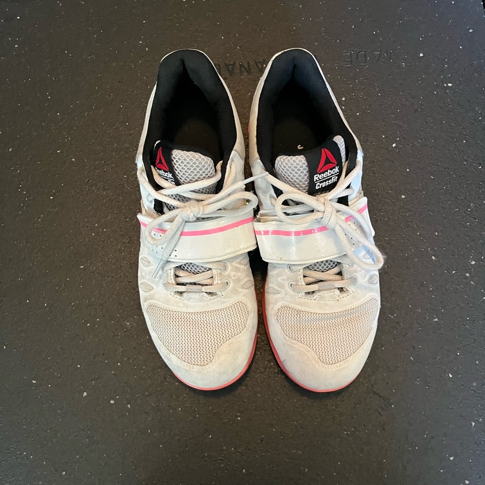 Reebok Gray and Pink Training Sneakers